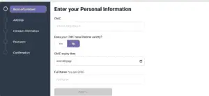 fbr iris registration