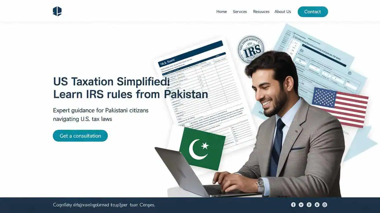 US tax consultation Pakistan, US taxation laws, IRS rules Pakistan, Pakistani citizens US tax guidance, international tax advisory services for Pakistan and the US.